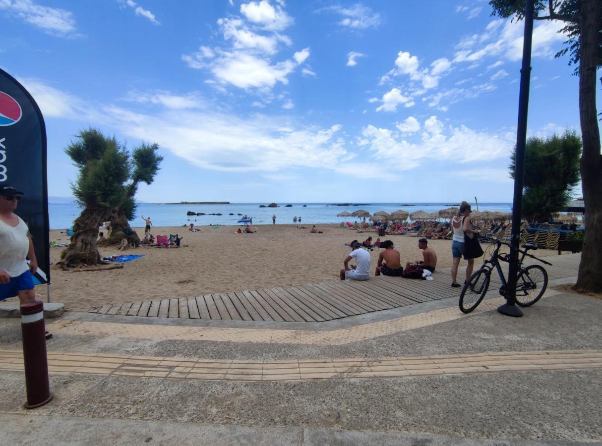 Steps From The Beach Aprt Chania  Bagian luar foto